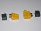 Preview: XT60L Stecker und Buchse mit Goldkontakte und Endkappen 1 Paar