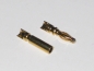 Preview: 1 Paar 2mm Goldkontaktstecker und Buchse