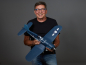 Preview: F4U Corsair blau Mini Warbird PNP 75cm von Derbee