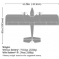 Preview: Twin Timber PNP 1.6m zweimotoriges Trainer und Freizeit Flugmodell E-Flite EFL23875