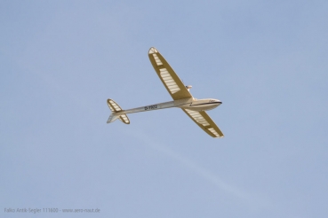 Preview: Falko - Holzbausatz eines Antikmodells in zeitgemäßer Bauweise Spw. 178cm Aeronaut 111600