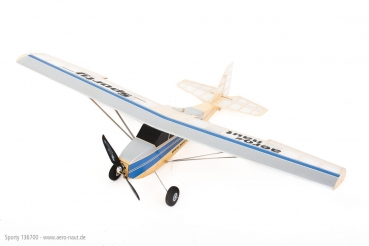 SPORTY Querrudertrainer mit Landeklappen (optional) Holzbausatz NEUHEIT 2024 Aeronaut