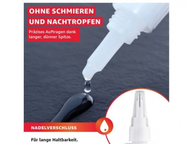 Preview: Everglue Sekundenkleber niedrigviskos dünnflüssig 20g mit Nadelverschluss lange Haltbarkeit 650001