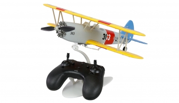 Preview: AMXFlight N2S-2 Stearman Doppeldecker aus EPP mit 360mm 6G/3D 6-Kanal RTF-Set