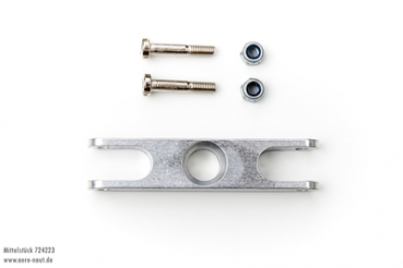 Alu-Mittelstück 52mm Achsabstand 0° Bohrung 8mm 724224 Aeronaut