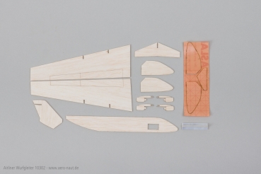 Preview: Wurfgleiter Airliner 400mm aus Balsa mit Dekor zum aufkleben