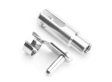 ALU Gabelkopf M4 mit 3mm Schnellverschluss / Sicherungsclip  VE=10 Stück