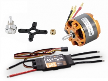 D-Power Brushless SET AL50-05 & AVICON 60A Regler für 4-6S Lipo AL5005ACS