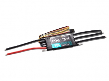 Preview: AQUACON 80A S-BEC Brushless Regler für Boote für 2-6S Lipo
