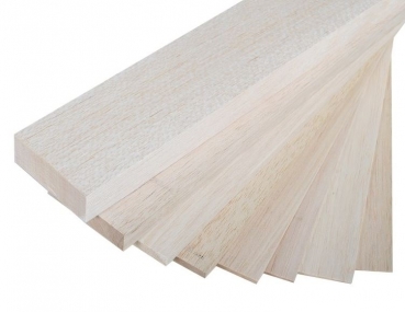 Balsa Brettchen 1,0 x 100 x 1000mm 1 Stück
