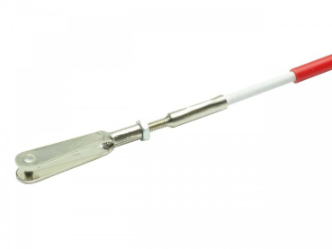 Preview: Bowdenzug komplett einseitig montiert mit Gabelkopf 1,5m lang extron X4156-1.5
