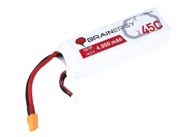 Brainergy Lipo Akku 5S 4000mAh 18,5V 45C dauer XT60 Stecker + XH Balancer 137x43x43mm