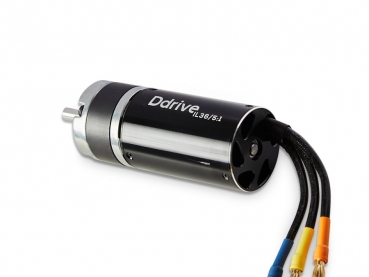 Preview: D-Drive IL36 5:1 brushless Innenläufer mit Getriebe für Segelflugmodelle bis ca. 8kg D-Power
