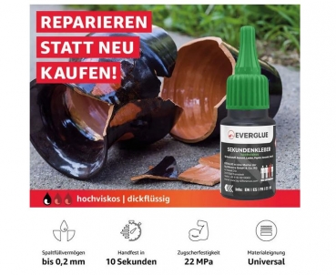 Preview: CA Sekundenkleber dickflüssig 20g Everglue EV650043