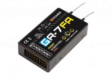 Preview: G-R7FA 2,4Ghz Fasst 7 Kanäle mit 3X Gyro D-Power GR7FA