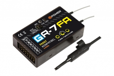 G-R7FA 2,4Ghz Fasst 7 Kanäle mit 3X Gyro D-Power GR7FA