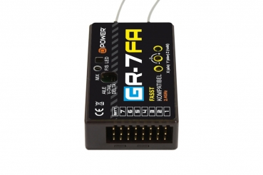 Preview: G-R7FA 2,4Ghz Fasst 7 Kanäle mit 3X Gyro D-Power GR7FA