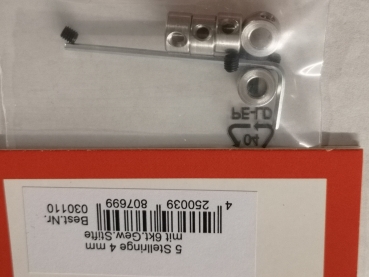 Preview: Stellringe Ø 5mm mit Innensechskantschlüssel REM Modellbau 30100 VE=5 Stück