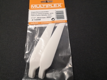 Preview: Klappluftschraubenblätter 11x7" für Lentus / Funray in weiss MPX #1-02590