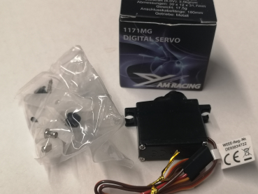 Preview: AMX Racing 1171MG Digital Servo Mini 30x12x31,7mm Stellkraft 3,5kg/6V
