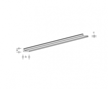 L Profil Leiste 4,0x2,0x1000mm aus ASA Kunststoff Aeronaut 772890
