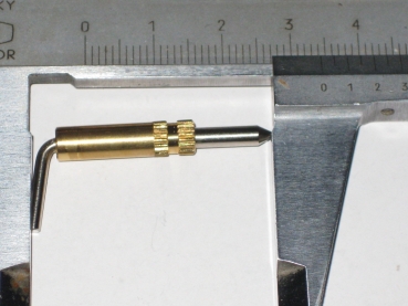 Preview: Kabinenhaubenverschluss / Kabinenriegel Metall 34mm Messing R.E.M 31005