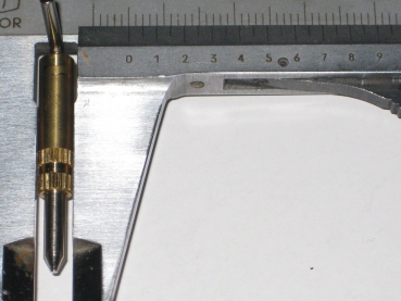 Preview: Kabinenhaubenverschluss / Kabinenriegel Metall 34mm Messing R.E.M 31005