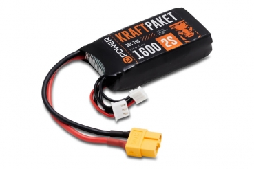 KRAFTPAKET 2S Lipo Akku 7,4V  1600mAh 35/70C XT60 XH+EHR Balanceranschluss
