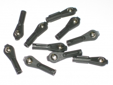 Nylon Kugelgelenk M3 mit vernickelter Messingkugel Ø 2mm Bohrung KAVAN KAV50.0120A/10