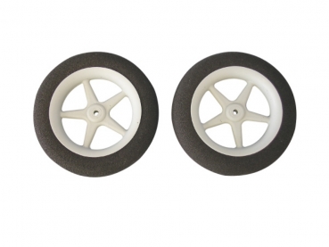 Leichträder 63mm für Slowflyer, weiche Lauffläche, sehr leicht, VE= 1 Paar
