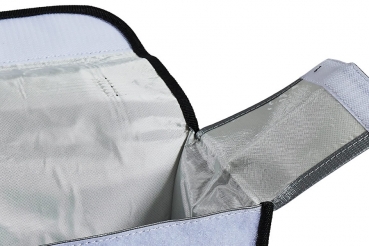 Preview: Lipo Schutz Tasche mit Tragegriff Safe Bag für Lipo Akkus 215x115x155mm D-Power DPLT01