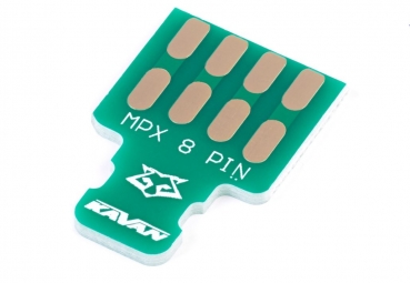8-Pin Lötplatine kompatibel für 8-pol Stecker und Buchse Typ MPX (1 Paar)