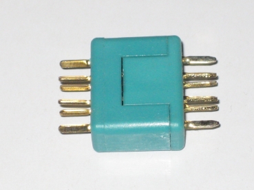 Preview: 1 Paar MPX M6-50 Hochstromstecker 6polig Stecker + Buchse grün bis 50A