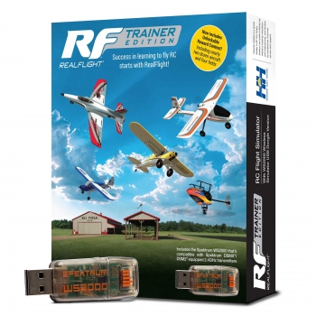 RealFlight Trainer Edition RC Flight Simulator with WS2000 Wireless Simulator USB Dongle RFL-1212