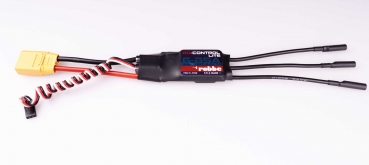 Preview: Robbe Modellsport RO-CONTROL 6-85A LITE 3-6S Lipo(max.100A) (6)8V 7A S-BEC XT-90 Stecker u. 3,5mm Goldkontakte motorseits