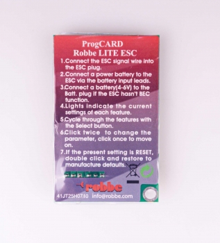 Preview: Robbe Modellsport RO-CONTROL Programmierkarte LITE