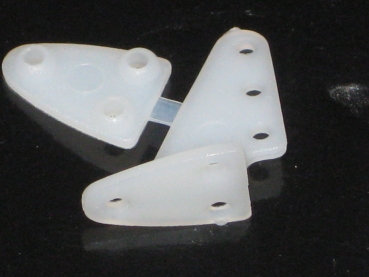Preview: 1 Paar Nylon Ruderhörner Kunststoff 20mm R.E.M. 30970