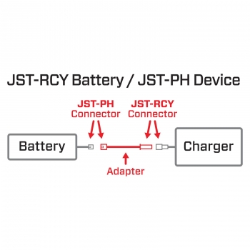 Preview: Adapter: JST-RCY Battery / JST-PH Device SPMXCA327