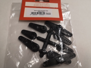Preview: Servo Steuerhebel Set Hitec 24Z Zähne schwarz REM Etter 30265