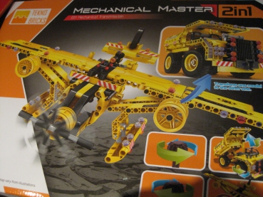 Teknotoys Active Bricks 2in1 Kipplaster und Flugzeug