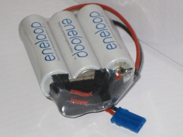 Eneloop Empfängerakku 6V/2000mAh F2+3 Gr/Jr Anschlusskabel