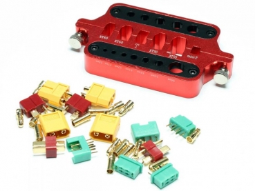Preview: Löthilfe für gängige Akku Stecksysteme XT30, XT60, XT90. MPX, Deans Mini und Ultra Plug, EC2, EC3, EC5