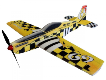 Mustang Shockflyer aus EPP (gelb) / 780 mm