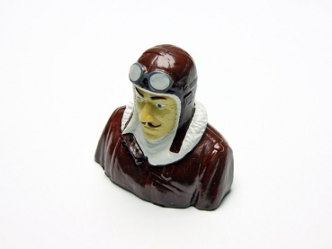 Quax Pilotenbüste aus leichtem Kunstoff, handbemalt für Modelle bis Maßstab 1:4 - 1:5