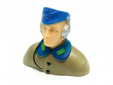 Pilotenbüste Hermann aus Kunststoff handbemalt