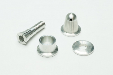 Mitnehmer mit Spinner für 3mm Welle