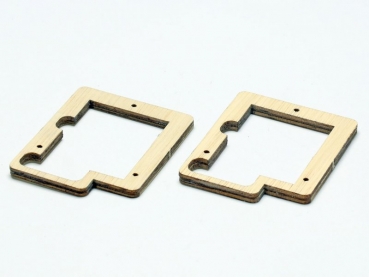Servorahmen aus Sperrholz für gängige 10mm Flächenservos 30x36mm Pichler C8782 (1 Paar)