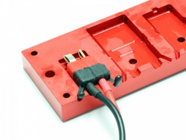 Preview: ALU Steckerform 10-fach zum vergiessen von gängigen Stecksystemem im Modellbau EXTRON X3299