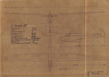 Preview: L-Spatz 55 GfK-Rumpf ohne Zubehör (Einzelrumpf ohne Zubehör)