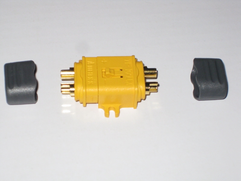 XT60L Stecker und Buchse mit Goldkontakte und Endkappen 1 Paar
